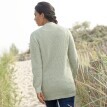 Cardigan lung, model simplu tricotat