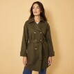 Vízálló trench coat levehető övvel