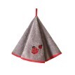 Set de 2 cârpe rotunde cu broderie ladybird