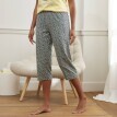 Pantaloni de pijama 3/4 cu imprimeu minimalist Nature Sauvage