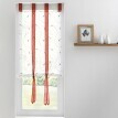 Roller blind cu broderie de frunze