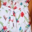 Halat din fleece moale cu model floral