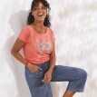 Tricou cu imprimare fluture