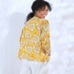 Kimono sako s potlačou kvetín