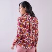 Košile na knoflíčky s potiskem květin, recyklovaný polyester