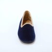 Velurové slippers bačkory s kontrastním lemem