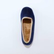 Velurové slippers bačkory s kontrastním lemem