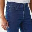 Rovné džíny pro nižší postavu s 5 kapsami ze strečového denimu