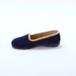 Velurové slippers bačkory s kontrastním lemem