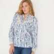 Košilová halenka z mušelínu a macramé