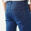 Rovné džíny pro nižší postavu s 5 kapsami ze strečového denimu
