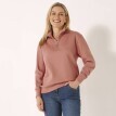 Moltonová mikina so stojačikom na zips