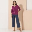 Pulover tricotat elastic cu model