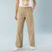 Pantaloni largi din twill pentru o siluetă mai mică