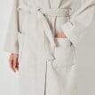 Krátký unisex župan s kimono límcem