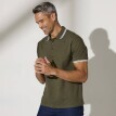 Polo tričko z piké úpletu, s krátkými rukávy a s proužky na rukávech a límečku