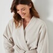 Krátký unisex župan s kimono límcem