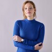 Ребристий светр-стійка