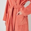 Krátký unisex župan s kimono límcem