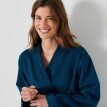 Krátký unisex župan s kimono límcem