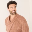 Jednofarebný župan pre dospelých z buklé froté zn. Colombine® s kimono golierom