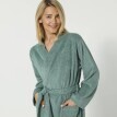 Jednofarebný župan z buklé froté zn. Colombine® s kimono golierom
