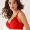 Zmenšující podprsenka z krajky a tylu Guspini zn. Confidence Lingerie®, s kosticemi