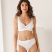 Přiléhavá podprsenka z krajky a tylu Guspini zn. Confidence Lingerie®, s kosticemi