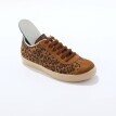 Vintage tenisky z kožené usně a s leopardím zorem