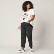Pantaloni slim cu dungi 7/8