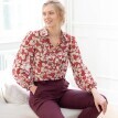 Šifonová halenka s potiskem květin