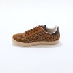 Vintage tenisky z kožené usně a s leopardím zorem