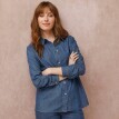 Košile z lehkého denimu