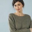 Mały sweter z długim rękawem i okrągłym dekoltem