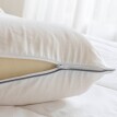 Latexový ergonomický polštář s mikroperforací Dunlop, dvojitý zvlněný tvar
