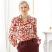 Šifonová halenka s potiskem květin