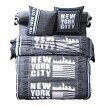 Posteľná bielizeň Manhattan s potlačou New-York, polycoton