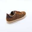 Vintage tenisky z kožené usně a s leopardím zorem