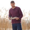 Sada 2 triček Henley s dlouhými rukávy