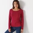Tricou cu mânecă lungă, de culoare uni, confecționat din bumbac organic