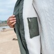Parka s kapucí a sherpa
podšívkou