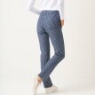 Úzké dlouhé kalhoty, pruhovaný denim