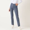 Úzké dlouhé kalhoty, pruhovaný denim