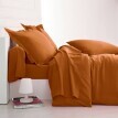 Lenjerie de pat de culoare solidă Colombine, policoton