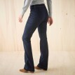 Bootcut kalhoty s našitými kapsami