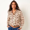 Košilová halenka s leopardím vzorem