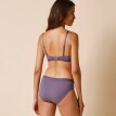 Trojúhelníková podprsenka Paia zn. Confidence Lingerie z mikrovlákna a vyšívaného tylu, s tvarovanými košíčky, bez kostic