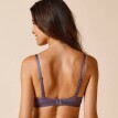 Trojúhelníková podprsenka Paia zn. Confidence Lingerie z mikrovlákna a vyšívaného tylu, s tvarovanými košíčky, bez kostic