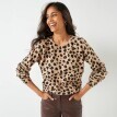 Pulóver s leoparďou potlačou