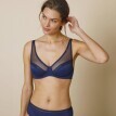 Biustonosz push-up Confidence Lingerie® Paia z mikrofibry i haftowanego tiulu na fiszbinach